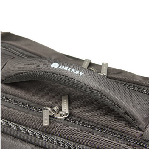 法國大使 delsey雙夾層電腦包黑色 00012412100